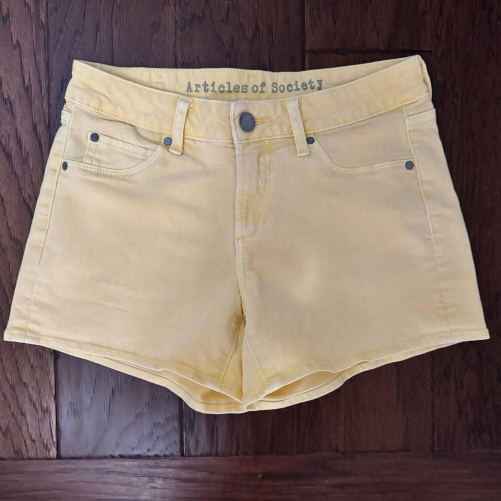 😎Articles of Society Women's Low-Rise Denim Mini-Shorts - Size 25